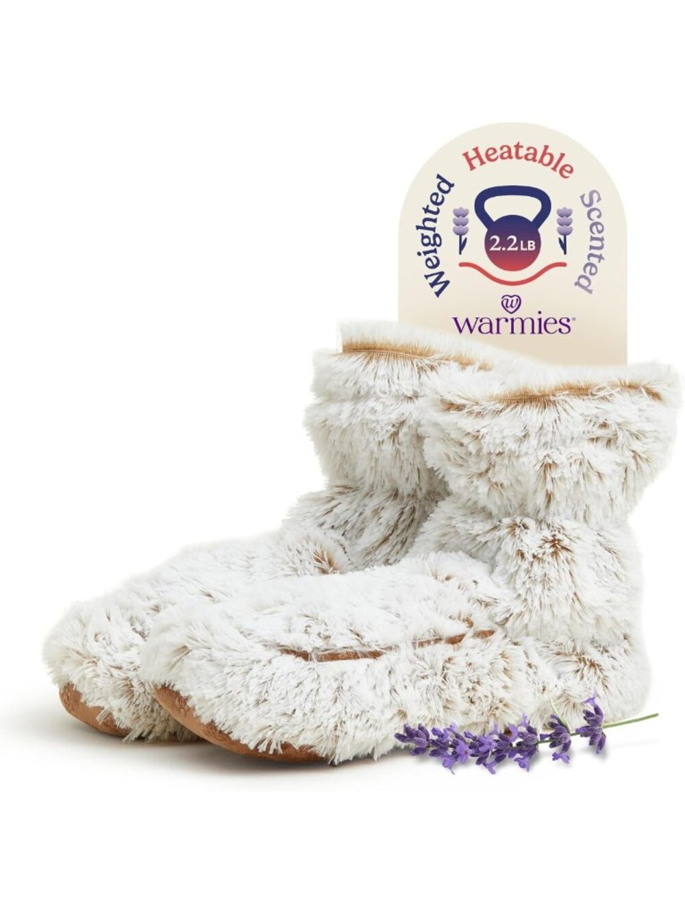 Cozy Microwavable Slipper Boots for Women | Foot Warmers with Lavender Scent